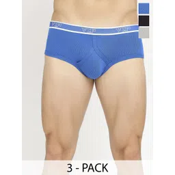 VIP Pack Of 3 Mid-Rise Pure Cotton Super Soft Basic Briefs VP-MI-BF-SPECT-1P-IN-PO3-80-picture-40