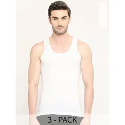 VIP Pack Of 3 Premium Cotton Basic Innerwear Vest-picture-14