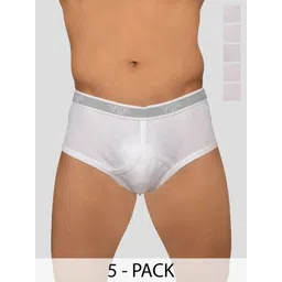 VIP Pack Of 5 Mid-Rise Pure Cotton Basic Briefs VP-MI-BF-SIGNR-1P-IN-PO5-110-picture-28