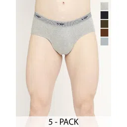 VIP Pack Of 5 Pure Cotton Briefs - VP-MI-BF-FRESH-1P-IN-PO3-95-picture-32