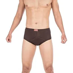 vip Super Combed Cotton Briefs for Men’s Ultra Soft Fresh Underwear Trunks GOLDBROWN-95CM (Pack of 4)-Brown-picture-31