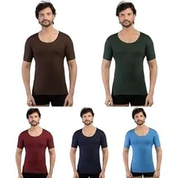 vip Supreme Men's Half Slevees Cotton Regular Fit Vest Pack Of 5-picture-54