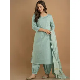 VIPY HANGER Women Cotton Blend Kurta Sets image 2