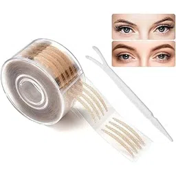 Viraaji 600 Pair Eyelid Tape | Waterproof & Invisible Double Eyelid Stickers for Hooded Eyes Makeup | Eyelid Tape Tools Sticker Strips with Fork | Double Sided with Premium Looks Roll Case-picture-27