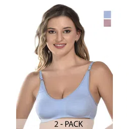 Viral Girl Pack of 2 Medium Coverage Non Padded Everyday Bra-picture-33