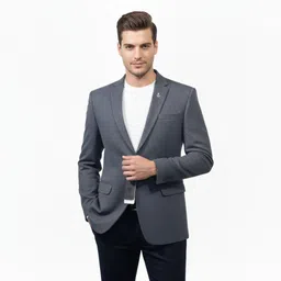 virasat Men Solid Single Breasted Formal Blazer-picture-30