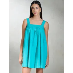 Virgio Pure Cotton A-Line Mini Dress-picture-20