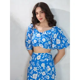 Virgio Women Floral Printed Sweetheart Neck Top-picture-11