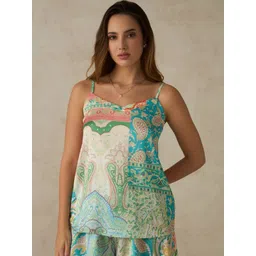 Virgio Women Paz Top Abstract Floral Strappy Top-picture-21