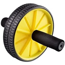 Virtual World Perfect Dual Wheel Total Body Exerciser Trimmer 4 in 1 Solid Body Fitness Workout - Ab Roller Ab Wheel Abdominal Workout Roller For Ab Exercises. Cushioned Handles Weight Loss Kit for Men & Women (Random Color As per Stock)-picture-20