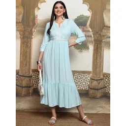 Vishudh Ethnic Motifs Embroidered Ethnic Maxi Dress-picture-33