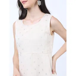 Vishudh Ethnic Motifs Woven Design Maxi Dress image 5