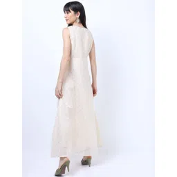 Vishudh Ethnic Motifs Woven Design Maxi Dress image 2