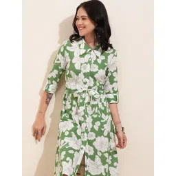 Vishudh Floral Print Shirt Dress-picture-29