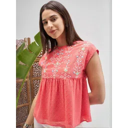 Vishudh Women Embroidered Empire Top-image-34