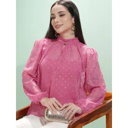 Vishudh Women Floral Embroidered Round Neck Top-picture-34