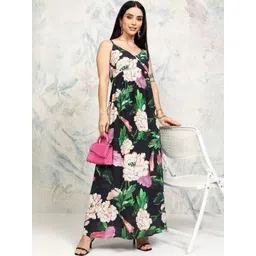 Vishudh Women Floral Printed Empire Maxi Dress-picture-28