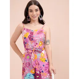 Vishudh Women Printed Basic Sleeveless Jumpsuit-picture-28