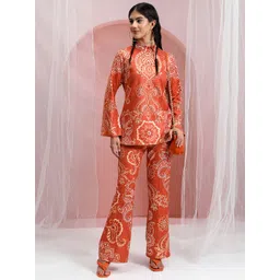 Vishudh Women Printed Tunic With Flared Pants-picture-34