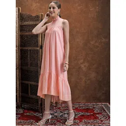 Vishudh Women Sleeveless A-Line Dress-image-38