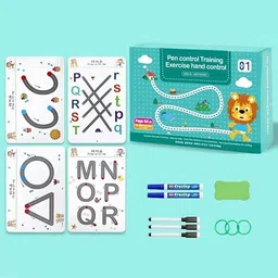 vishwa global Reusable Pen Control Practice Workbook for Kids Brain Development-picture-27