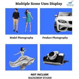 Vistamanya Plus light blue cotton camera "photography backdrop 4x8"fit Reflector image 5