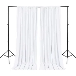 Vistook 5x10FT Decoration Backdrop White Curtain Drapes Backdrop Panels Background Reflector-picture-13