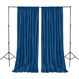 Vistook 5x12FT Decoration Backdrop Navy Blue Curtain Drapes Backdrop Panels Background Reflector-picture-10