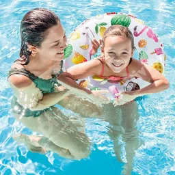 vital creations Inflatable Swim Ring Lively Print Float Tube Swimming Kit Combo Free-standing Bathtub-picture-11