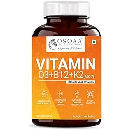 Vitamin D3 K2 MK7 Supplement - 120 Tablets | Vitamin D3 (600 IU) | Promotes Calcium Absorption, Bone Health, Muscle Strength & Immunity | Plant Based Vitamin D3- Lichen Source-picture-20