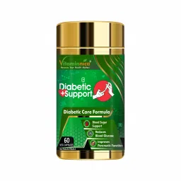 Vitaminnica Diabetic Support | Diabetic Care Formula | Blood Sugar Support, Reduces Blood Glucose & Improves Pancreatic Function | 60 Veg Capsules-picture-49