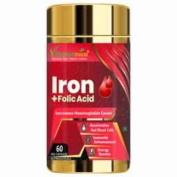 Vitaminnica Iron + Folic Acid,  60 veggie capsule(s) -picture-19