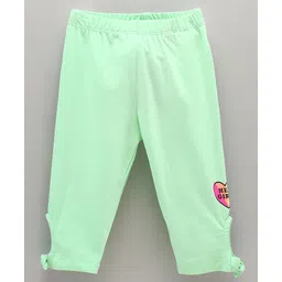 Vitamins Ankle Length Leggings Heart Print - Green-picture-12