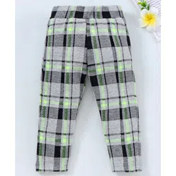 Vitamins Full Length Checked Leggings - Black-picture-25