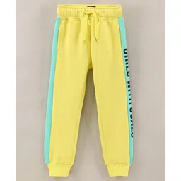 Vitamins Full Length Lounge Pant Text Printed - Yellow-picture-19