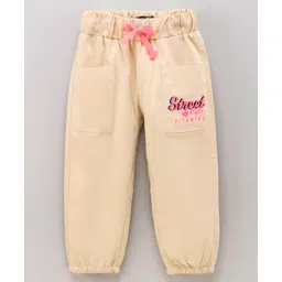 Vitamins Full Length Lounge Pants Text Print - Light Brown-picture-35