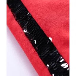 Vitamins Full Length Solid Color Leggings - Red image 5