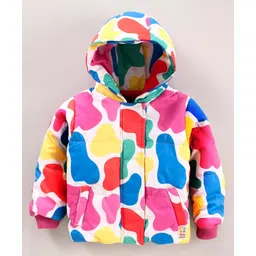 Vitamins Full Sleeves Hooded Padded Jacket Abstract Design - Mutlicolour-picture-30