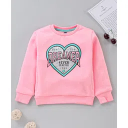 Vitamins Full Sleeves Sweatshirt Heart Print - Pink-picture-35
