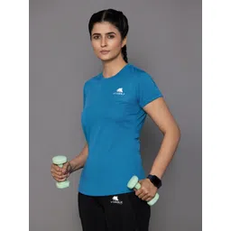 VITAWOLF Women Dry Fit Solid Round Neck T-shirt-picture-39