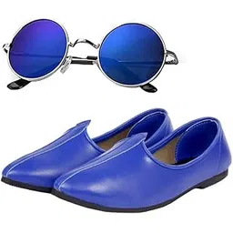 vitoria Greacefull Men/Boys Colourfull Jutti with Round Black-picture-34