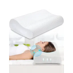 VIV-ATIQ White Memory Foam Filled Cotton Lightweight Sleep Pillow-picture-14