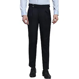 viva trendz Men's Formal Trousers Front Pleated Double Button Gurkha Zion Pant Slim Fit | Stylish Formal Pant for Party and Casual Wear-picture-23