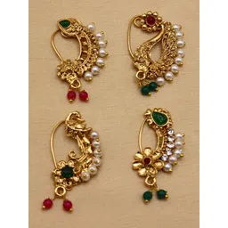 Vivanta Cubic Zirconia Gold-plated Plated Alloy Nose Stud-picture-12