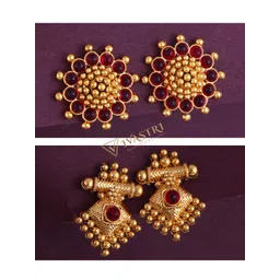 VIVASTRI Floral Studs Earrings-picture-30