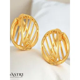 VIVASTRI Women Gold Plated Alloy Hoop Earrings-picture-10