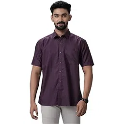 viveagham Men Half Sleeves Colour Shirt-picture-45