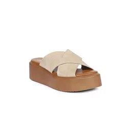 Viviblu Solid Leather Platform Sandals-picture-21
