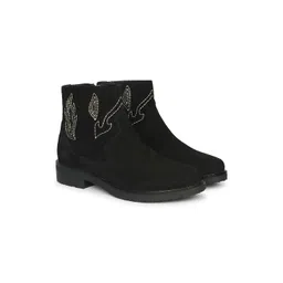 Viviblu Women Ankle Boots with Embroidered Detail-picture-26