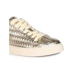 Viviblu Women Woven Design Leather Sneakers-picture-35